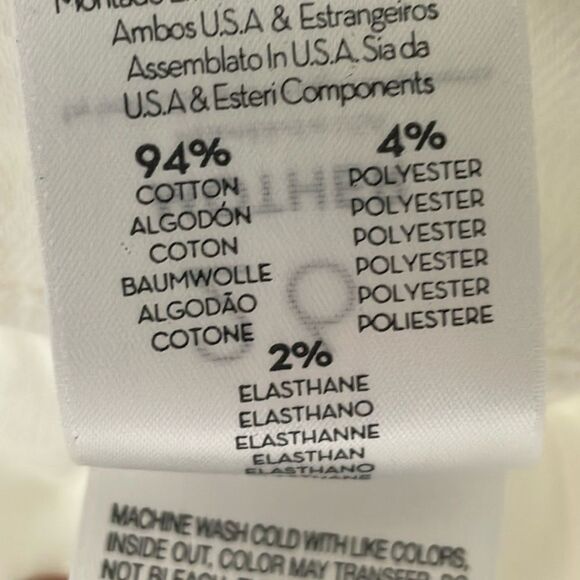 MOTHER The Insider Crop Step Fray White Jeans - Picture 8 of 8